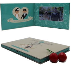 A5 7inch LCD video brochure wedding greeting card